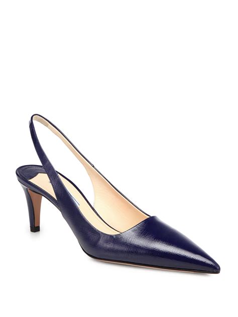 prada slingback blue|Prada slingback heels white.